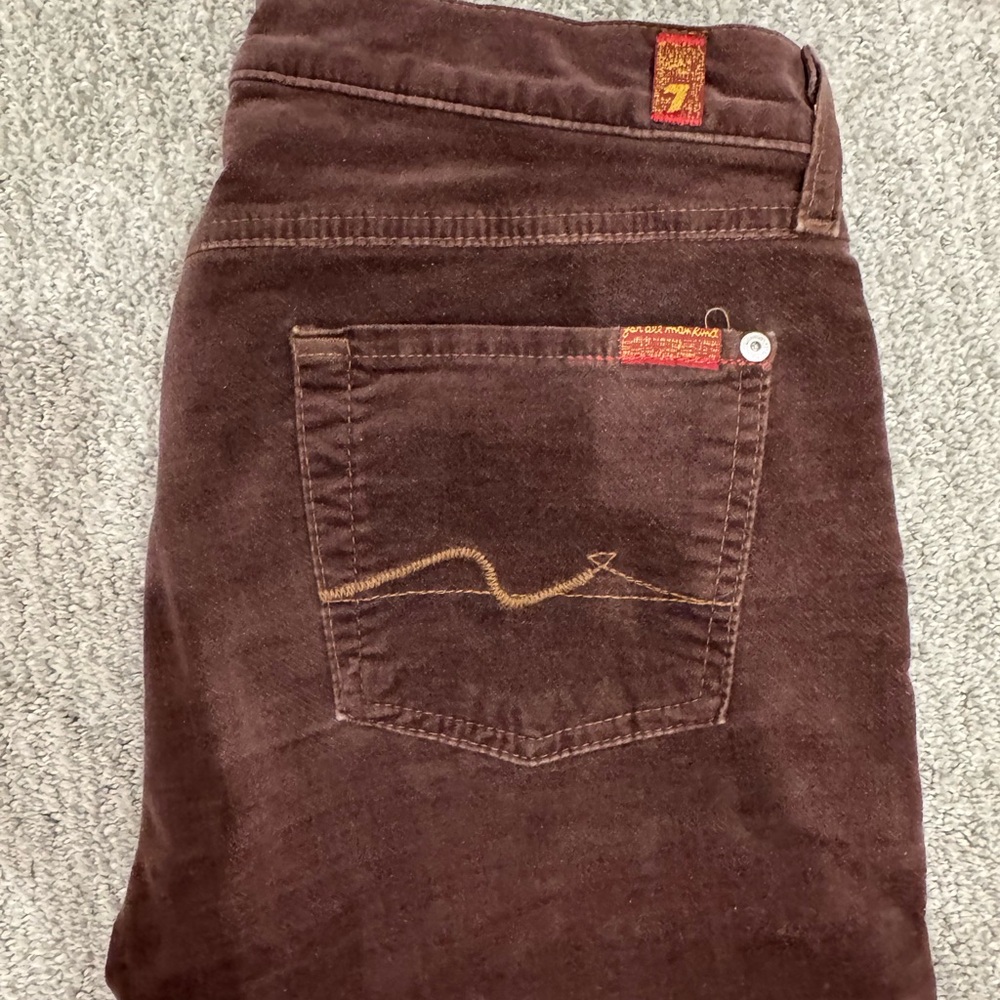 7 For All Mankind Dark Brown Denim